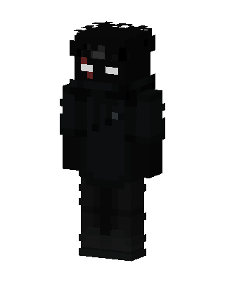 Black Ninja Boy skin, 3D preview