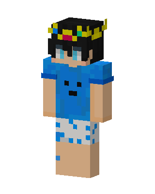 Blue Blob Prince skin, 3D preview