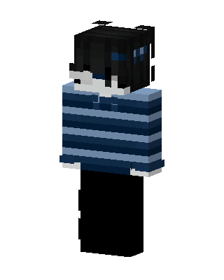 Striped Sweater Boy skin, 3D preview
