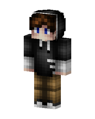 Hoodie Boy skin, 3D preview