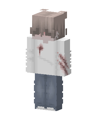 White Fighter Boy skin, 3D preview