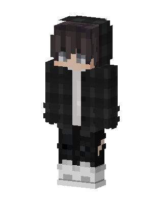 Black Player Boy skin, 3D preview