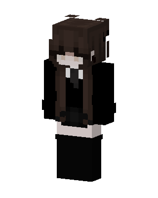Dark Academia Girl skin, 3D preview