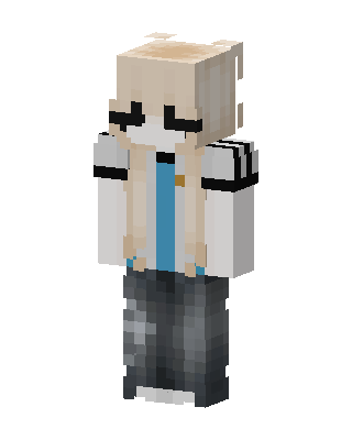 White Student Boy skin, 3D preview