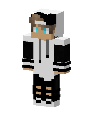 Monochrome Hoodie Boy Minecraft skin