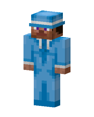 Blue Worker Boy Minecraft skin