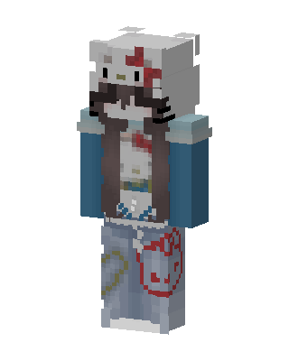 White Animal Girl Minecraft skin