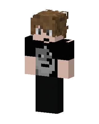 Gray Face Tee skin, 3D preview