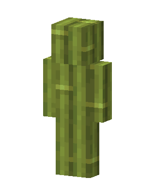 Bamboo Man Minecraft green skin