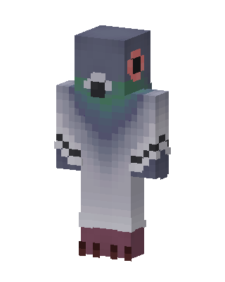 Pigeon skin, 3D preview