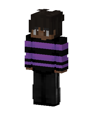 Violet Stripes skin, 3D preview