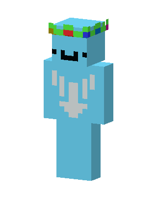 Flower Crown Blob skin, 3D preview