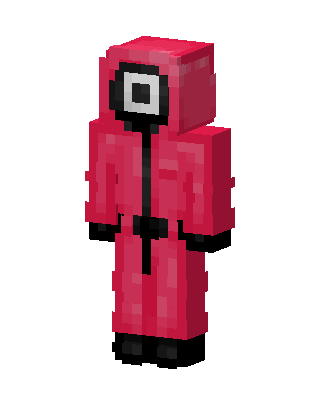 Squid Game Guard skin, 3D preview