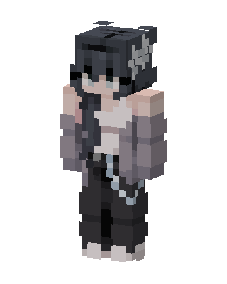 Black Anime Girl Minecraft anime skin