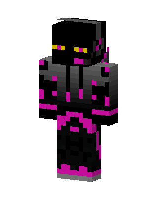 Magenta Void Enderman skin, 3D preview