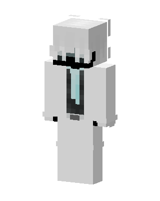 White Suit Mustache skin, 3D preview