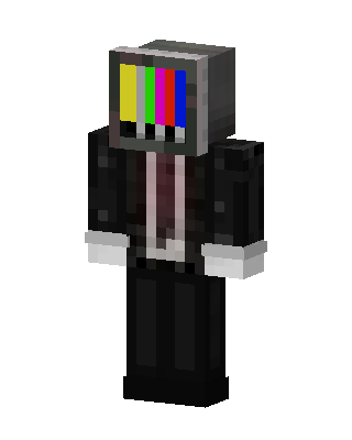 TV Head Suit Minecraft skin