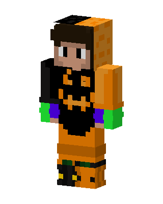 Pumpkin Bat Minecraft skin