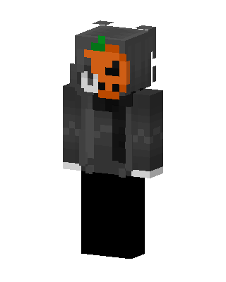 Pumpkin Hoodie skin, 3D preview