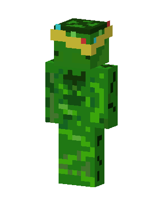 Leafy King skin, 3D preview