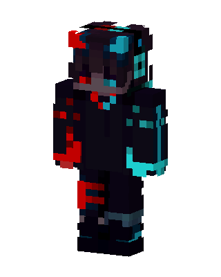 Neon Glitch Minecraft skin