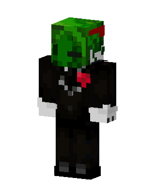 Black Villain Boy skin, 3D preview