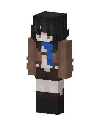 Brown Student Girl Minecraft skin