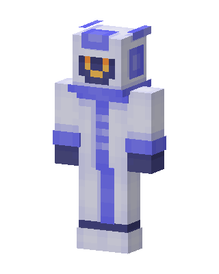 Blue Robot Scientist skin, 3D preview