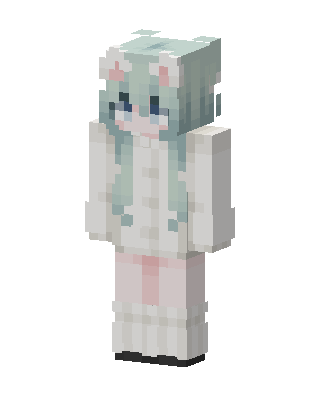 Mint Bunny Girl Minecraft skin