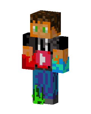Play Button Hoodie skin, 3D preview