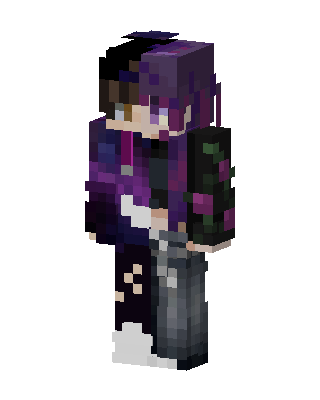 Purple Anime Girl Minecraft skin