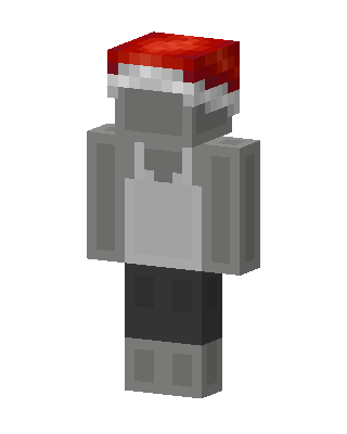 Gray Santa skin, 3D preview