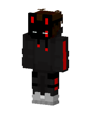 Black Ninja Boy skin, 3D preview