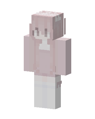 Pink Anime Girl skin, 3D preview