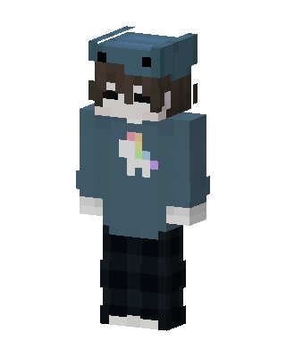 Teal Student Boy Minecraft skin