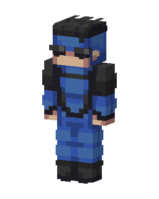 Blue Tactical Soldier Minecraft skin