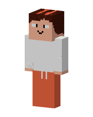Orange Pants Guy skin, 3D preview