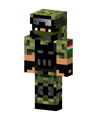 Hungarian Soldier skin, 3D preview