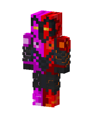 Magenta Inferno Knight skin, 3D preview