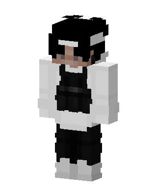 Monochrome Hoodie skin, 3D preview