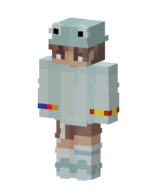 Frog Hoodie skin, 3D preview