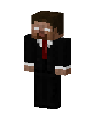 Herobrine In Suit Minecraft skin