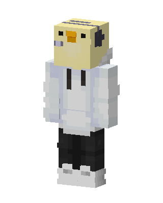 Duck Hoodie skin, 3D preview