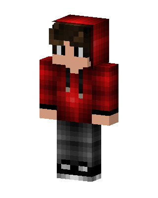 Red Emo Boy Minecraft skin