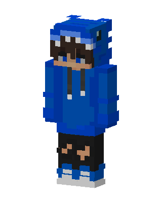 Blue Hoodie Boy Minecraft skin