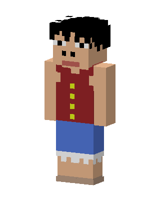 Monkey D. Luffy skin, 3D preview
