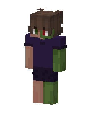 Purple Player skin, 3D preview