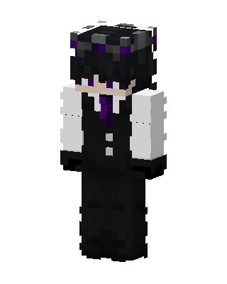 Black Villain Boy Minecraft goth skin
