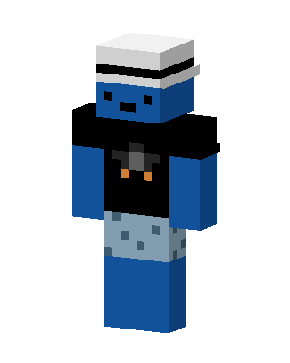 Blue Mob Boy skin, 3D preview