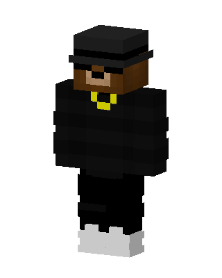 Black Villain Boy skin, 3D preview